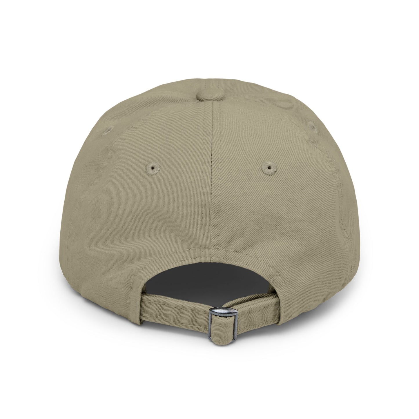 Unisex Distressed Cap with Gold Graphic - Casual Style Hat for Everyday Wear