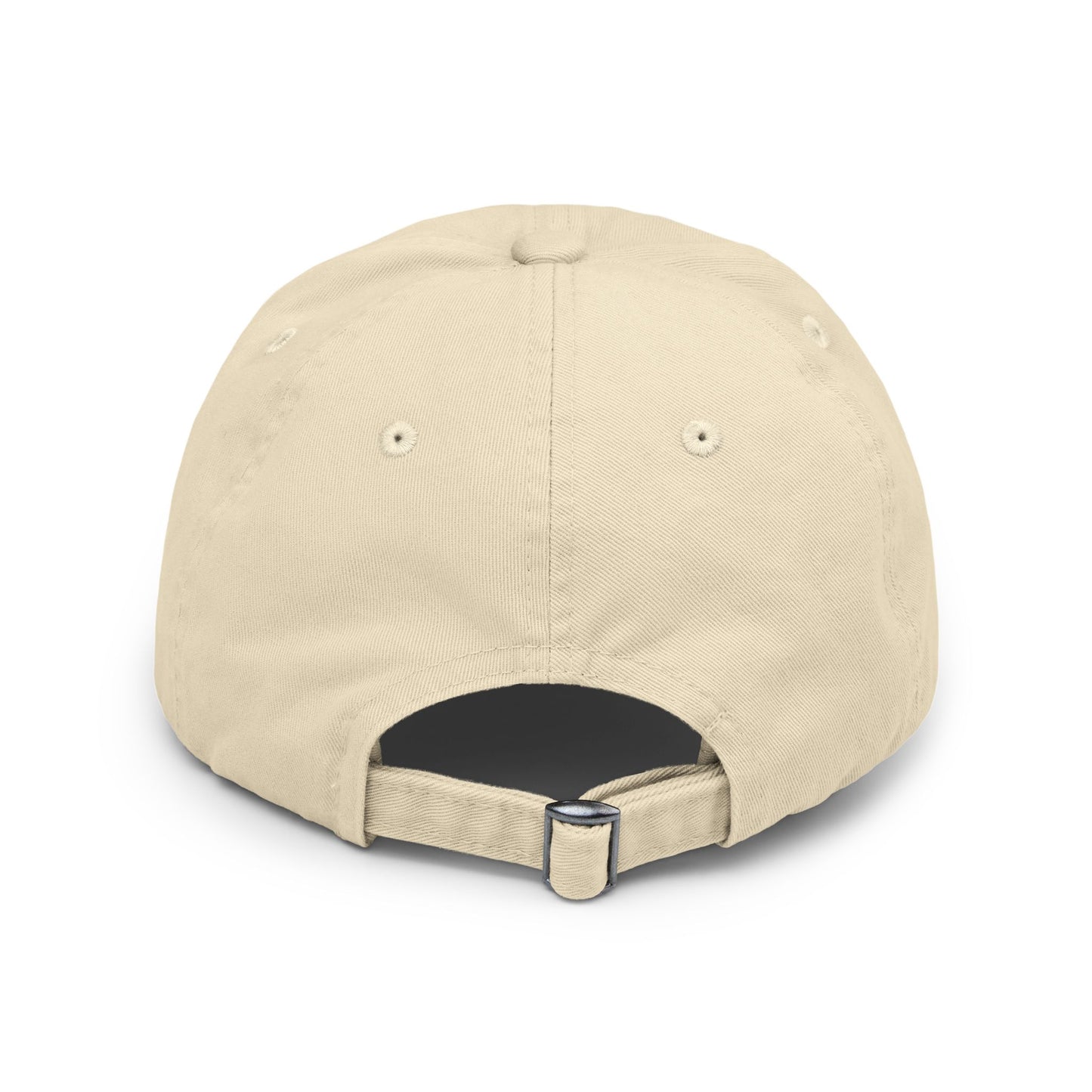 Unisex Distressed Cap with Gold Graphic - Casual Style Hat for Everyday Wear