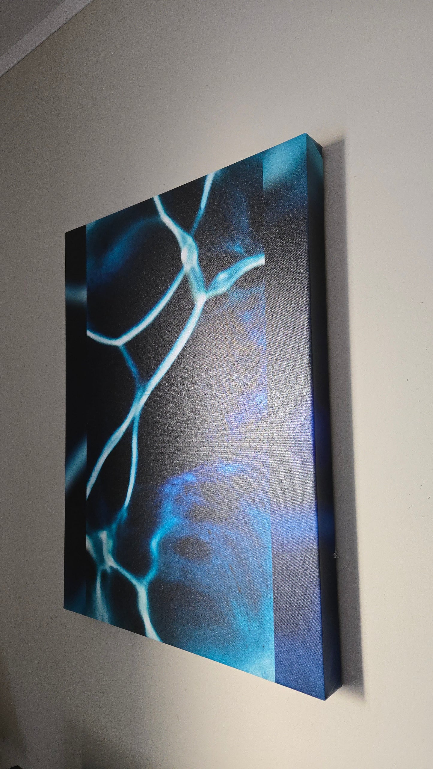 Abstract Blue 18" x 24" Canvas