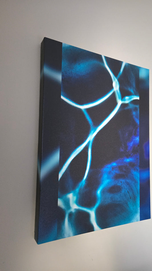 Abstract Blue 18" x 24" Canvas